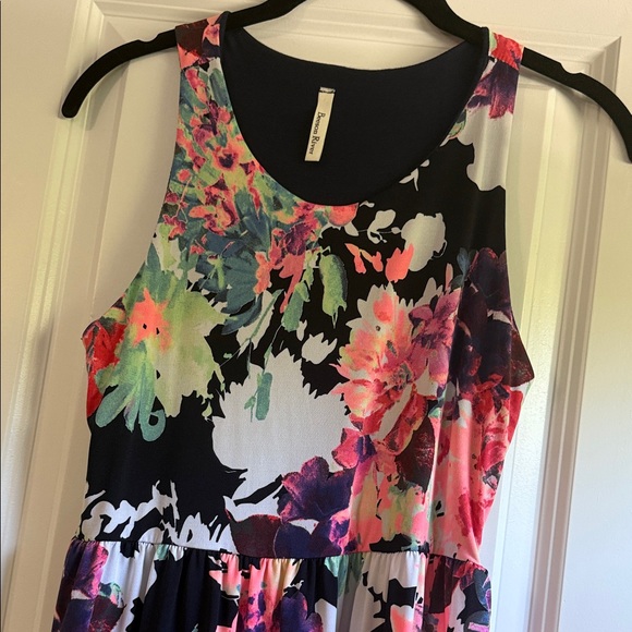 Beeson River Multicolor Floral Midi Dress - Picture 4 of 4